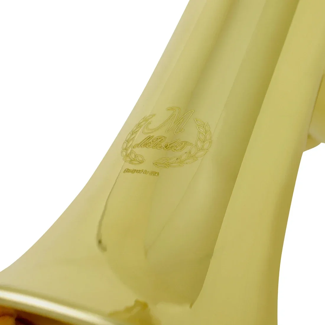 M MBAT Minuet Charge Spanish Military Horn C Key Bell Diameter 11cm with Mouthpiece Height 34cm Brass Musical Instrument