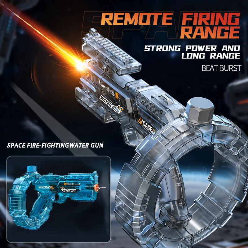 Automatic Electric Water Gun With Led Flame For Summer Pool Play_voghion.com