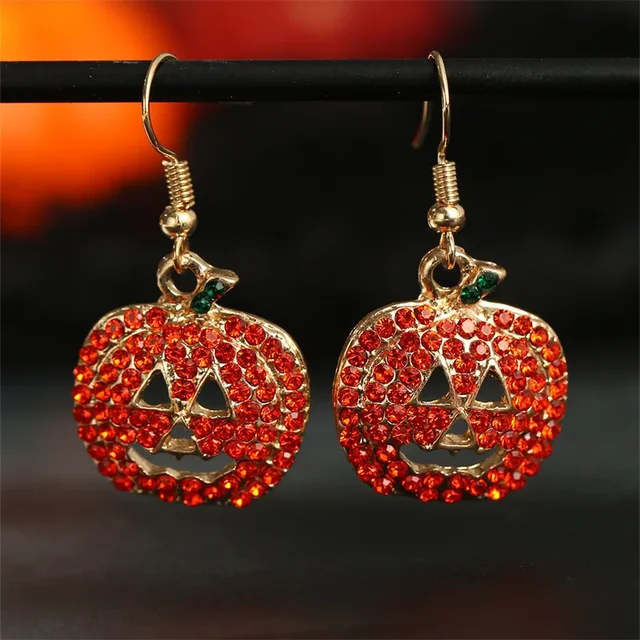 New Halloween Earrings Pumpkin Skull Metal Earrings Female Jewelry Ghost Festival Female Ear Jewelry Earring 2