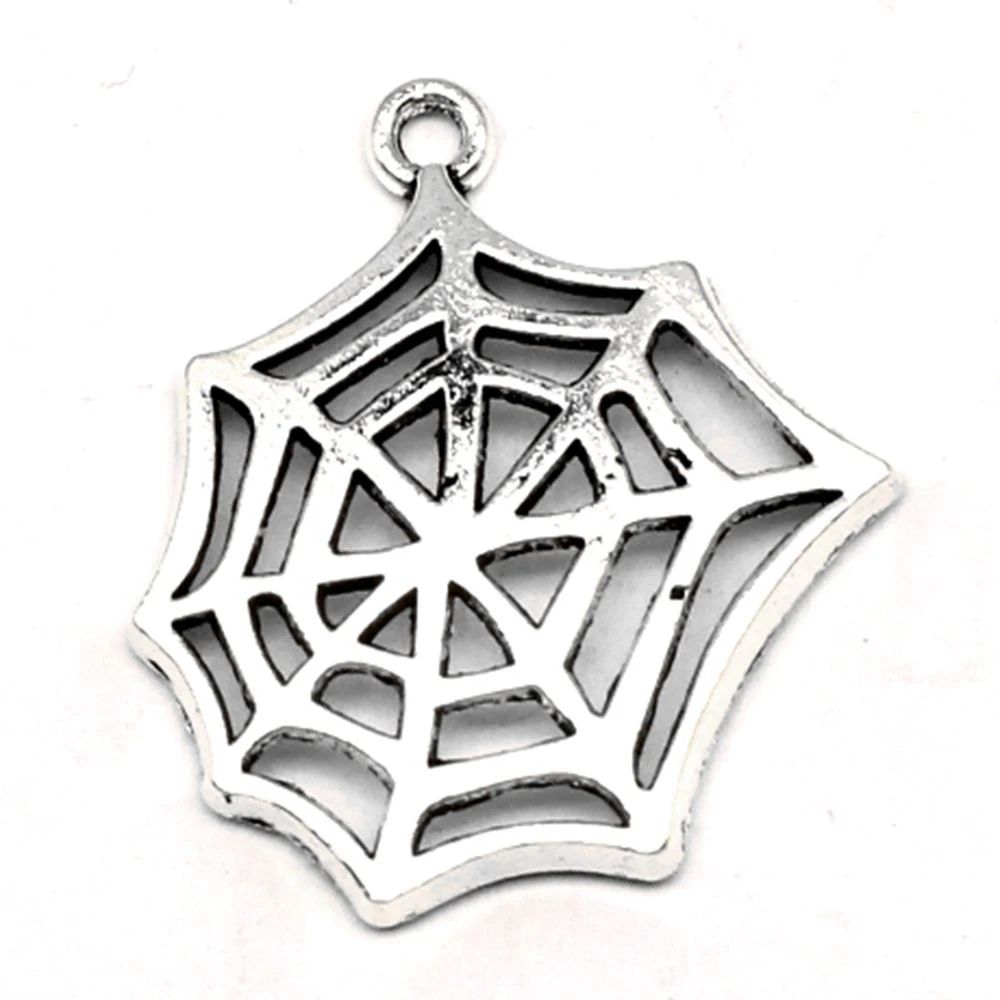 

10 pieces 23x25mm spider web charms Jewelry making best gift