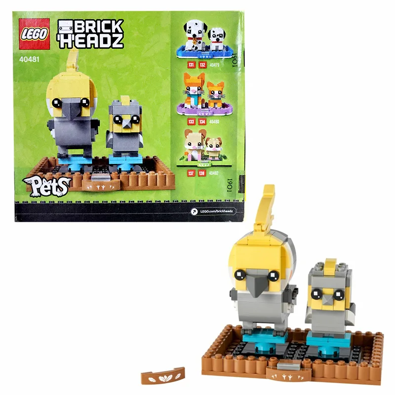 LEGO 40481 BrickHeadz Pets Cockatiel Bird 219 Peças
