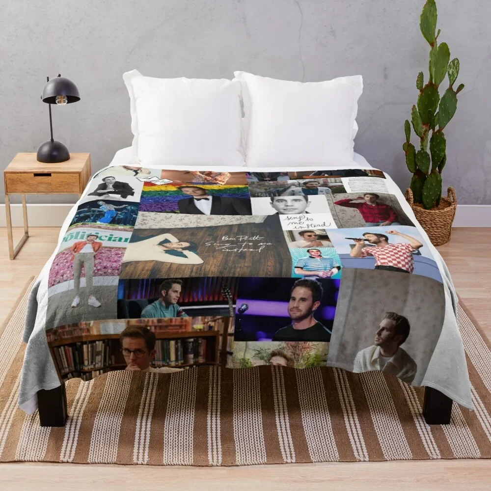 

Ben Platt collage Throw Blanket decorative Large Shaggy Blankets