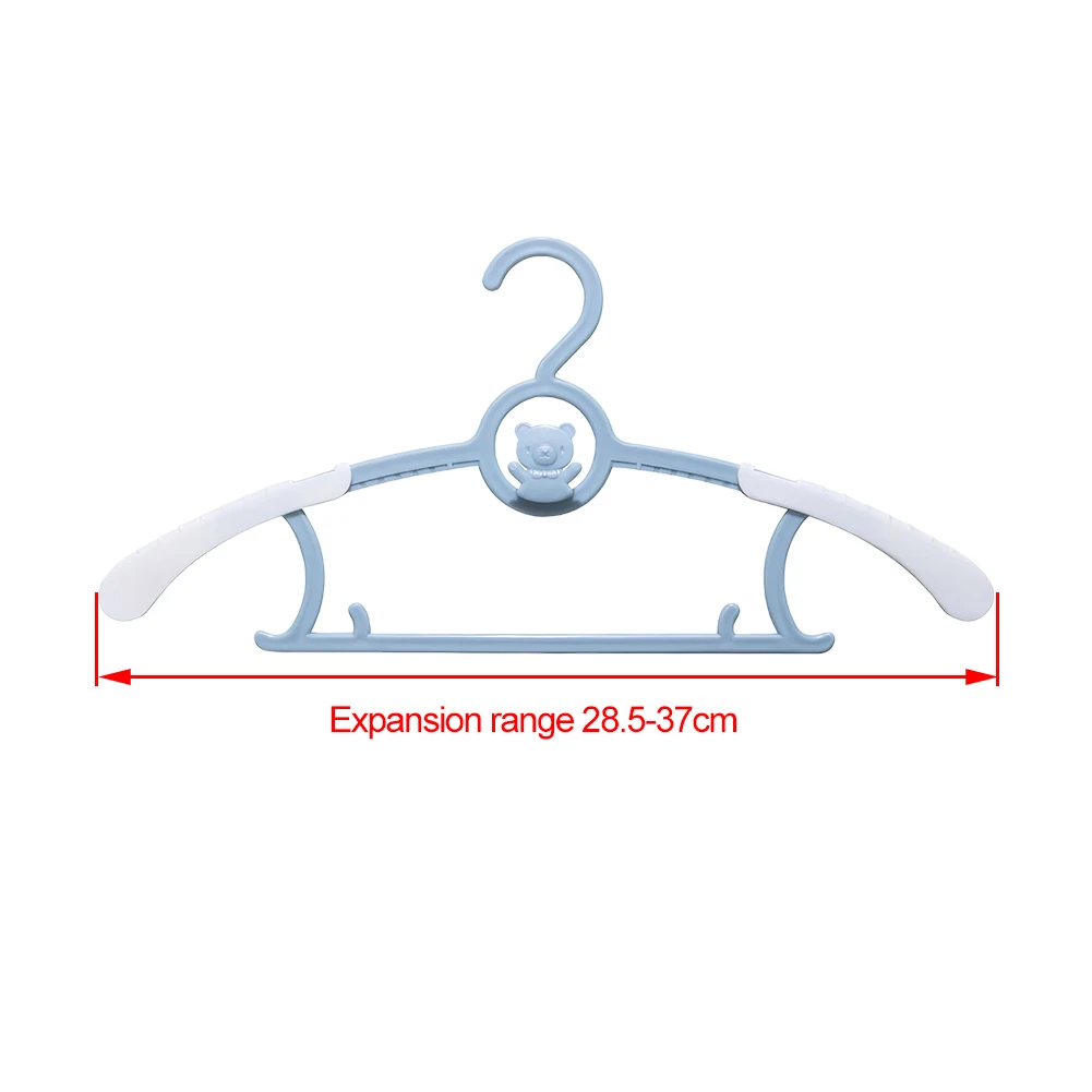 10Pcs Extendable Baby Nursery Closet Hanger Space Saving Infant Pants Hanger Children Coat Hanger for Girl Boy Toddler