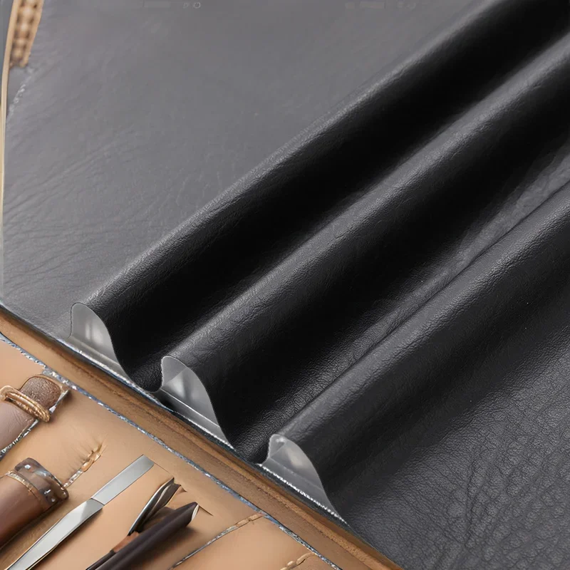 Black PVC Leather Large Elephant Pattern Waterproof Elastic Soft Skin Simulation Water Wear Resistant Furniture Soft Pack S