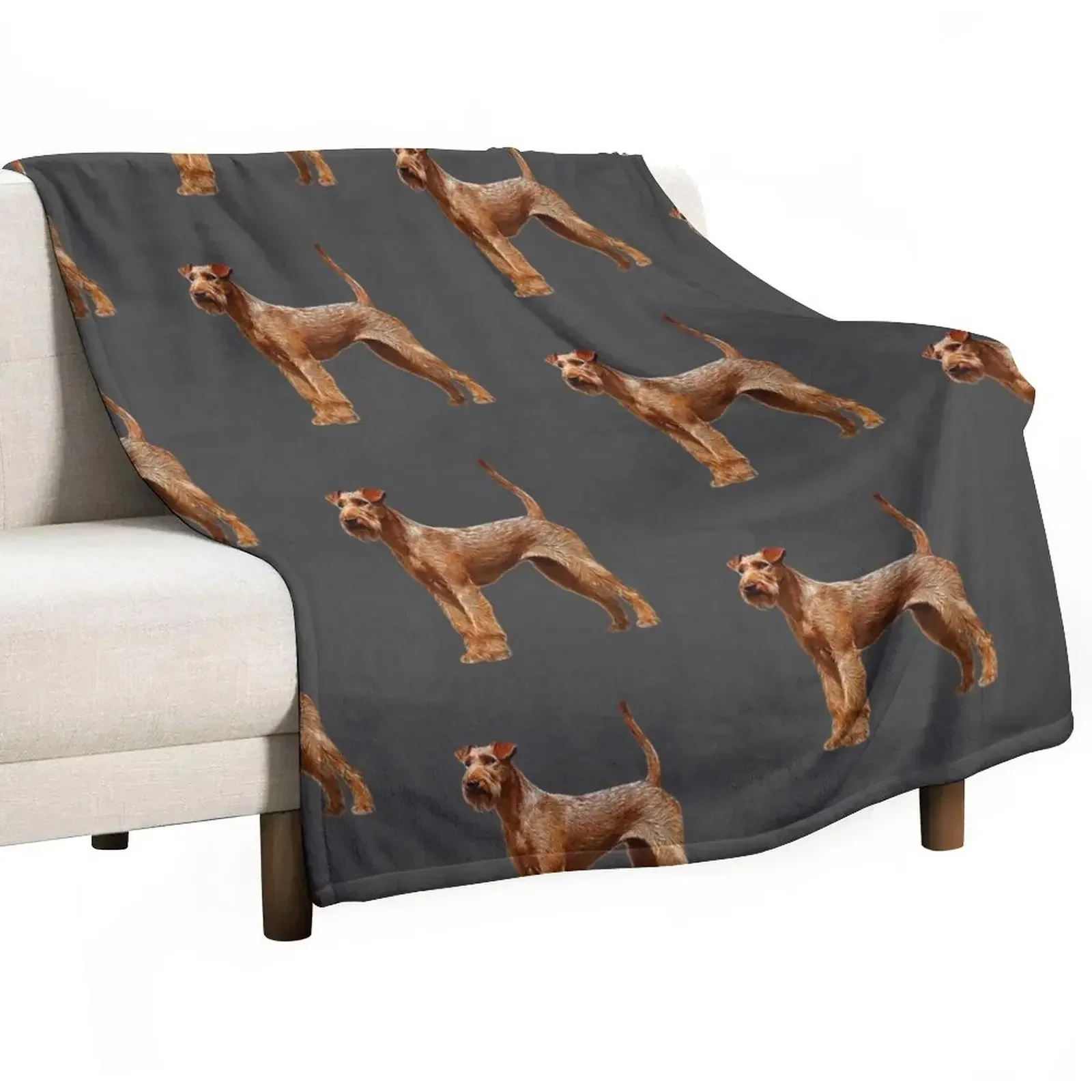

Irish Terrier Dog Throw Blanket Plaid Softest Blankets