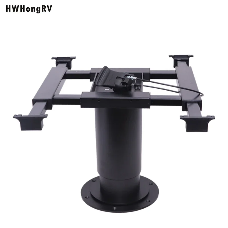 Height Adjustable Pneumatic Gas Lifting Table Pedestal Camping Table Base Support For Boat /Marine/Caravan/RV