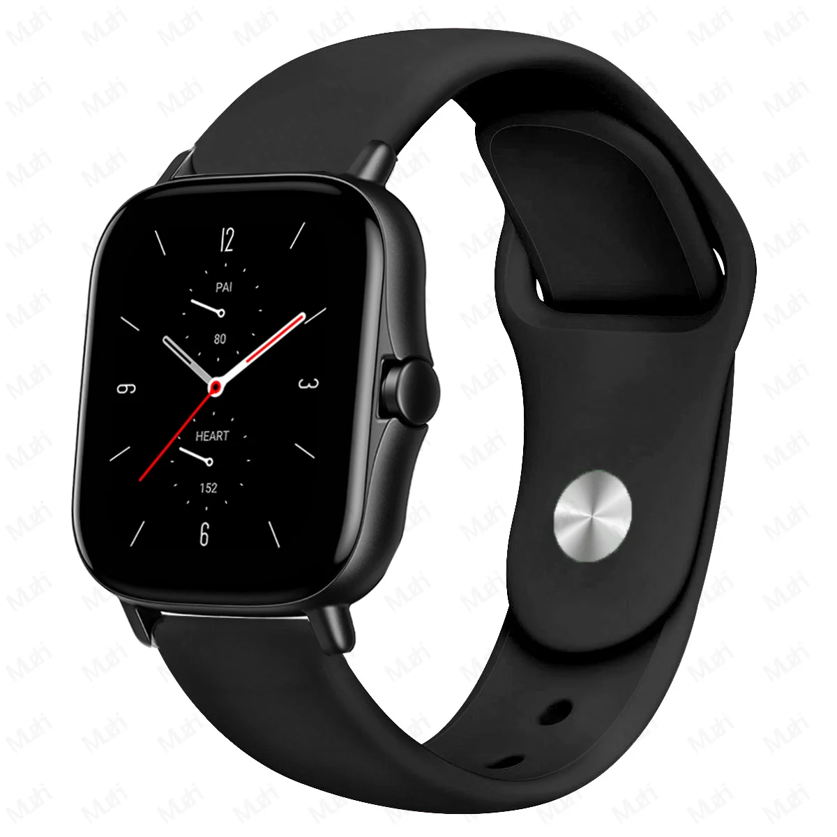 Versatile Silicone Sport Wristband - 20mm/22mm Adjustable Strap