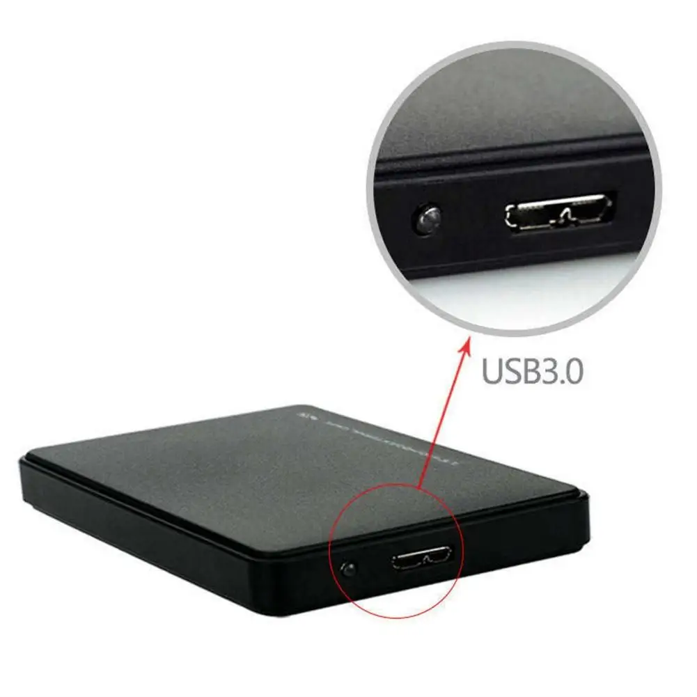 Caixa de Disco Rígido Externo Portátil, Caixa de Disco Rígido, Sem Ferramentas, SATA, HDD, SSD, PC, Laptop, USB 3.0, 5Gbps, 2.5