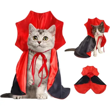 Halloween Pet Cape – Vampire & Wizard Cosplay Outfit for Cats & Dogs Description: 1