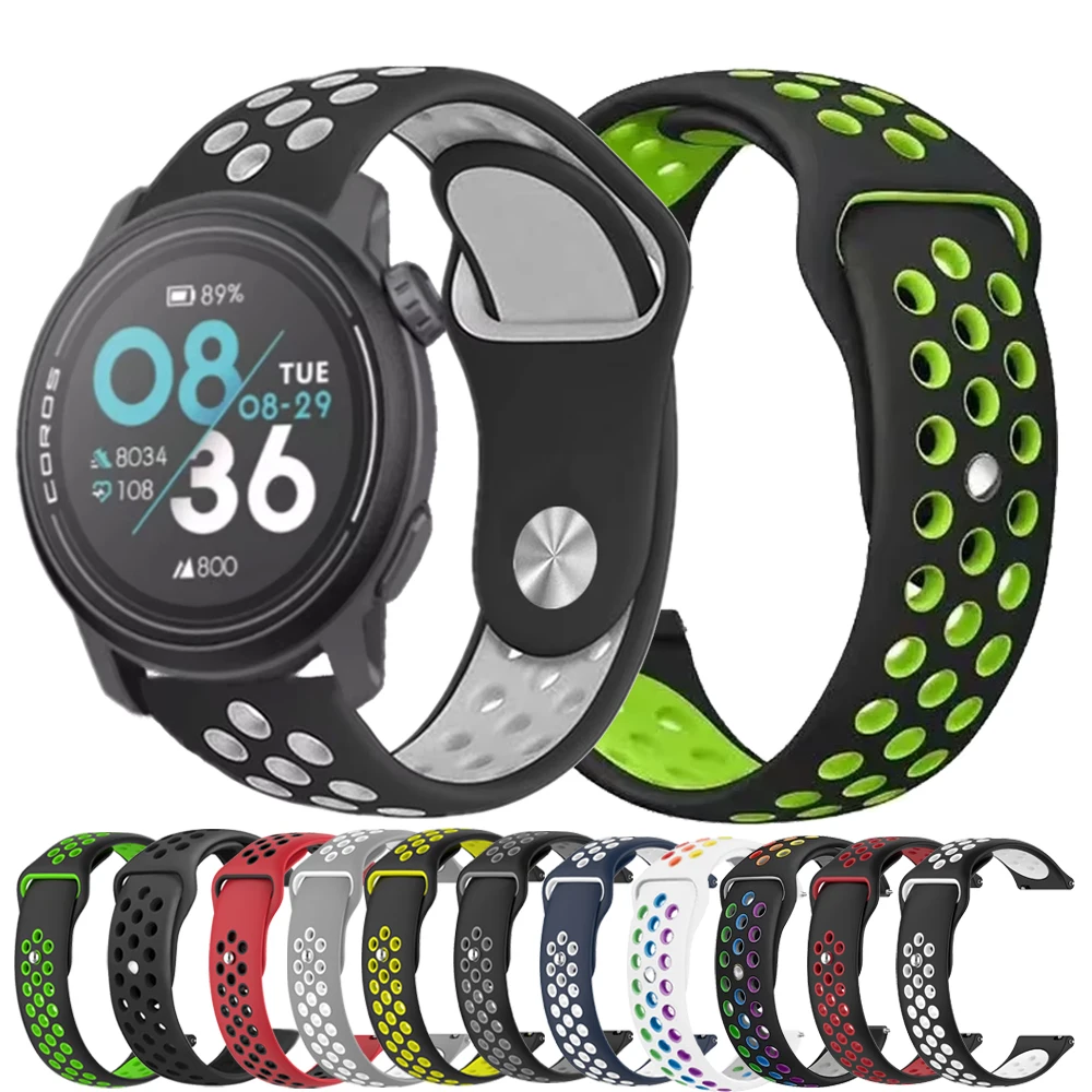 Versatile Silicone Smart Watch Strap - Sport Band Accessories, 20/22mm