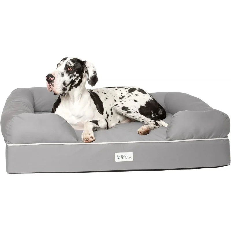 

PetFusion Ultimate Dog Bed, Orthopedic Memory Foam, Multiple Sizes/Colors, Medium Firmness Pillow, Waterproof Liner, YKK Zippers
