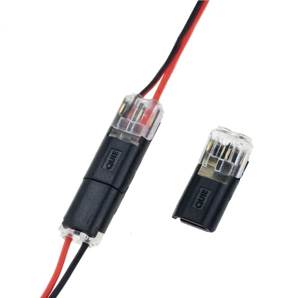 Connecteur enfichable à double fil avec connecteur de verrouillage,  connecteur d'épissure rapide de fil 24AWG, CriAJpolitics pour câble, 10  pièces, 50 pièces, 100 pièces - AliExpress