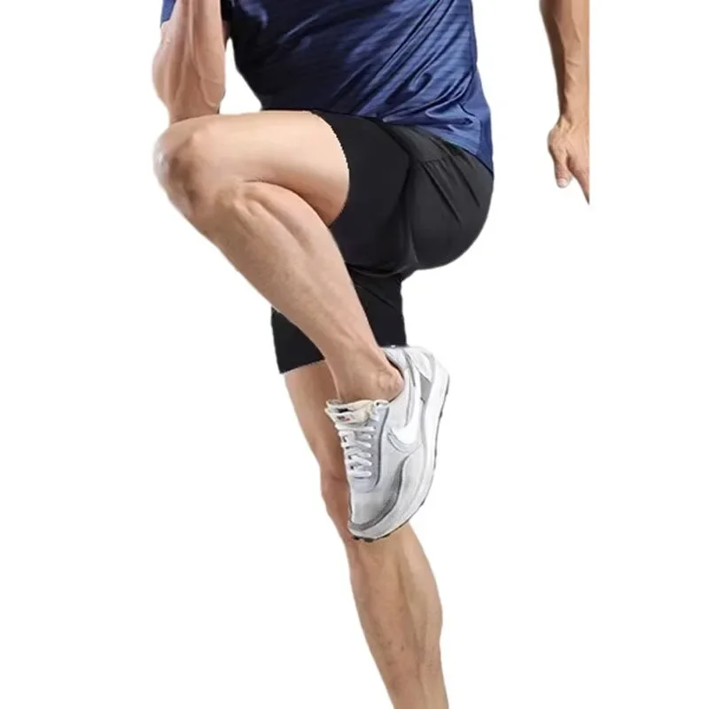 Men Swimming Trunks Double Layer Quick Dry Casual Loose Running Shorts Five Points Sports Briefs Comfortable Underwear men underwear swim trunks swim shorts men swimsuit