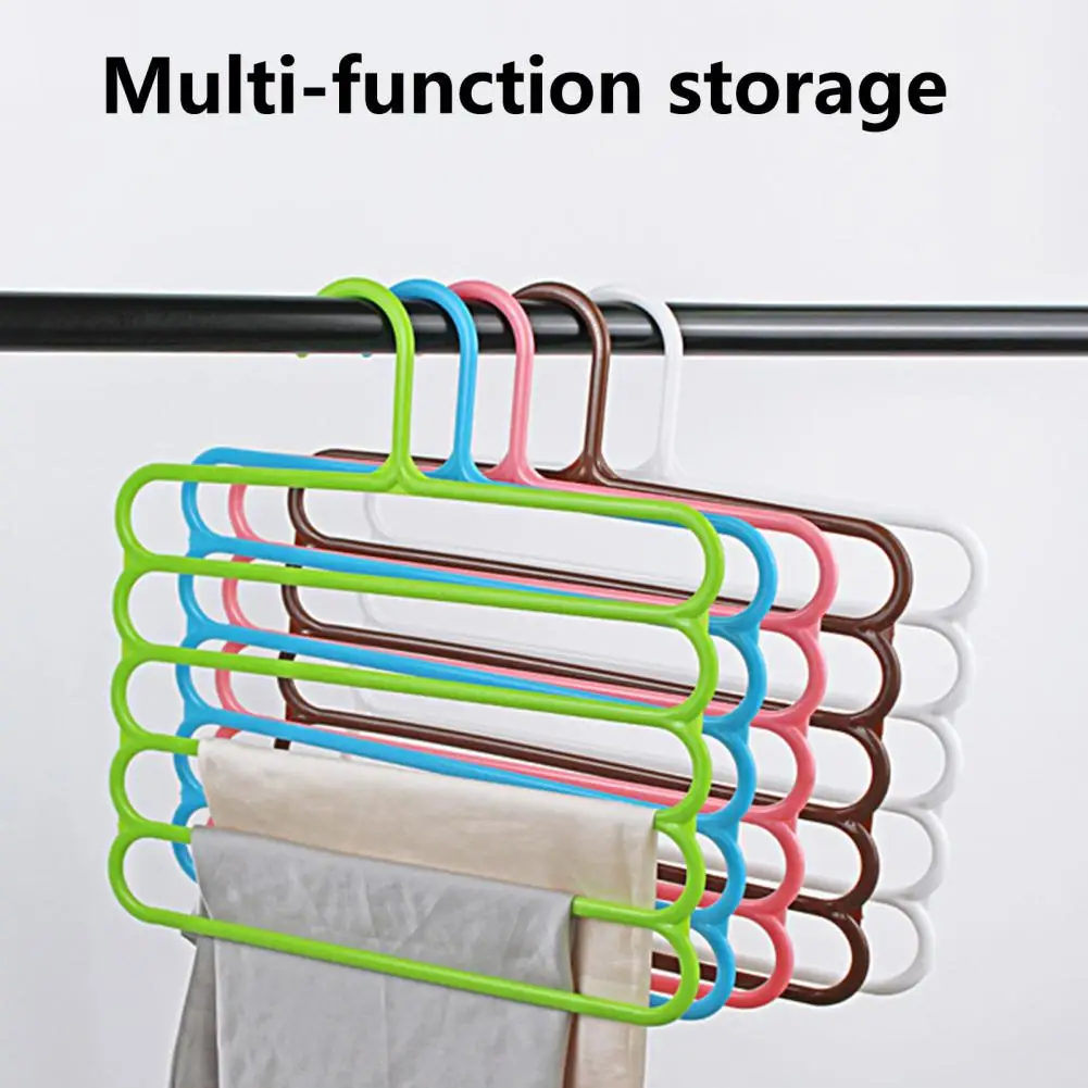 1pcClothesHangersSShapePantsStorageHangersClothesStorageRack