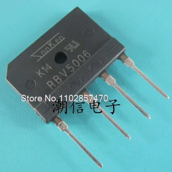 

10PCS/LOT RBV5002 RBV5006 PB5006 50A 600V