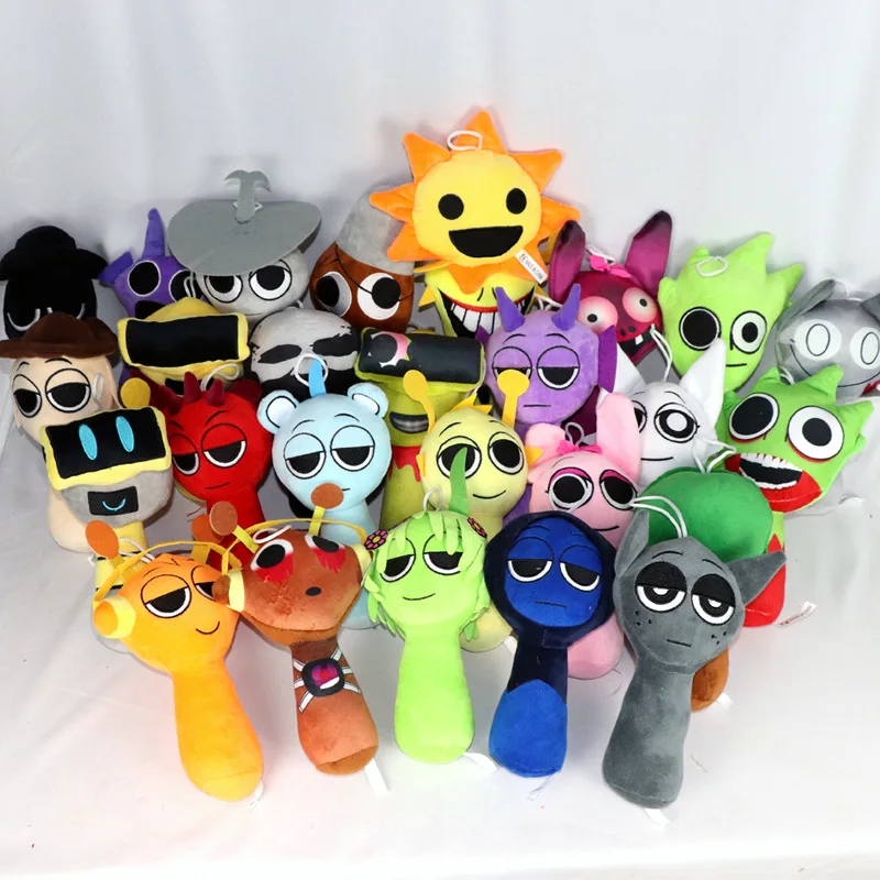 Plush toys Sprunki Plush Horror Game Toys Cartoon Cute Soft Stuffed Pillow For Kid Birthday Christmas Gift Stuffed Children Dolls