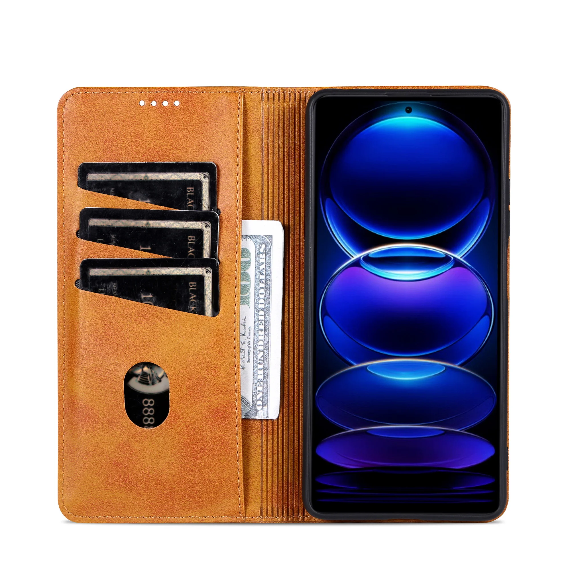 Card Holder Cover Case for OPPO A2 A3 Pro A3x A79 A40 A60 K12x A80 Pu Leather Flip Cover Retro Wallet Case Business Fundas Coque