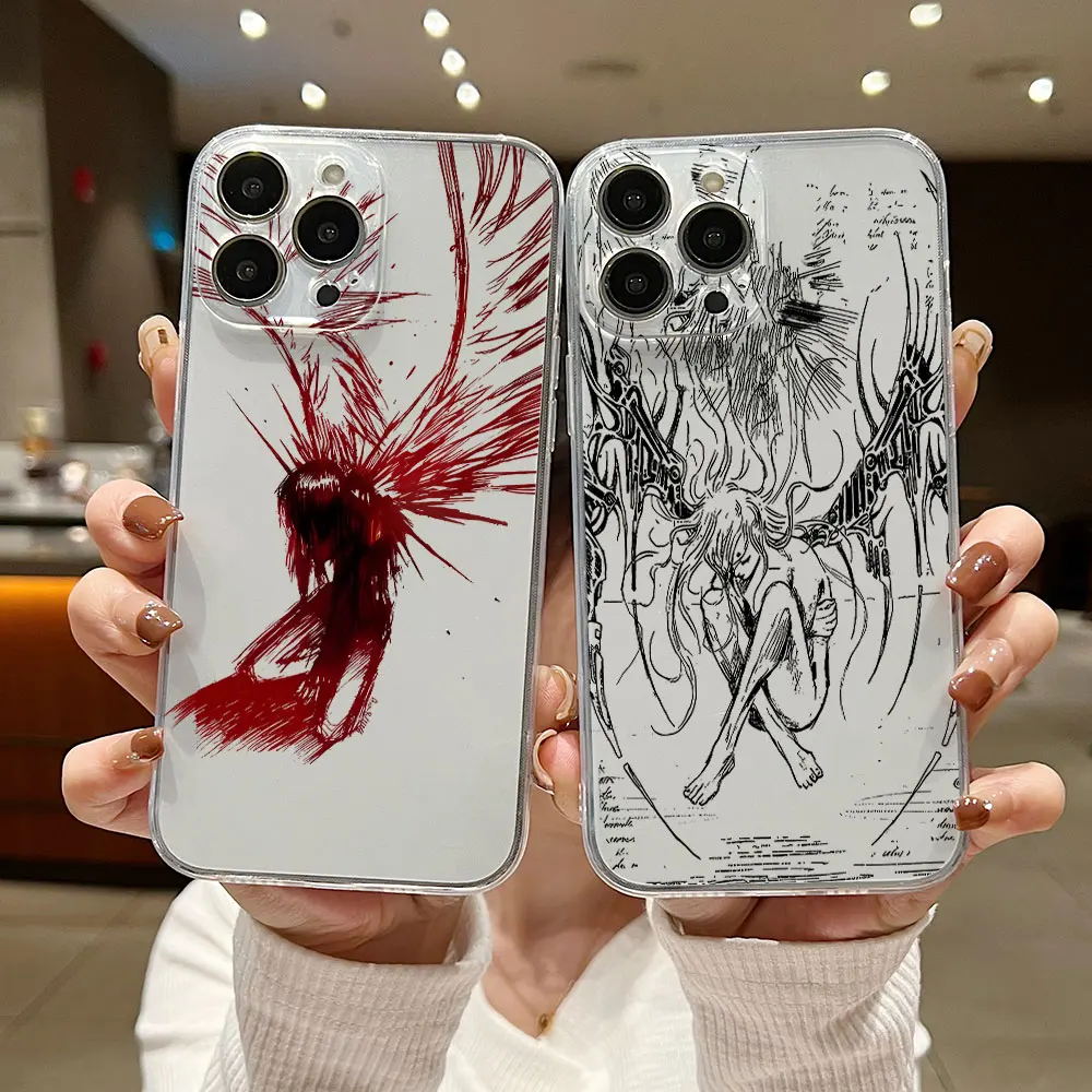 Luxury Black Angel Death Demon Phone Case Cover
