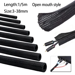 Braided Cable Sleeve Wrap - Wire Protector and Organizer - 4PCS