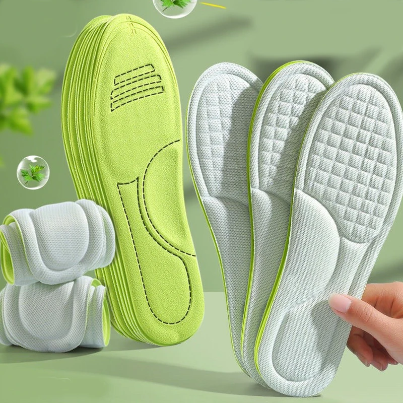 1/3 paar Deodorant Absorbieren-Schweiß Massage Sport Einlegesohle Weiche Memory Foam Einlegesohlen Schuhe Männer Frauen Füße orthopädische Schuhsohle_voghion.com