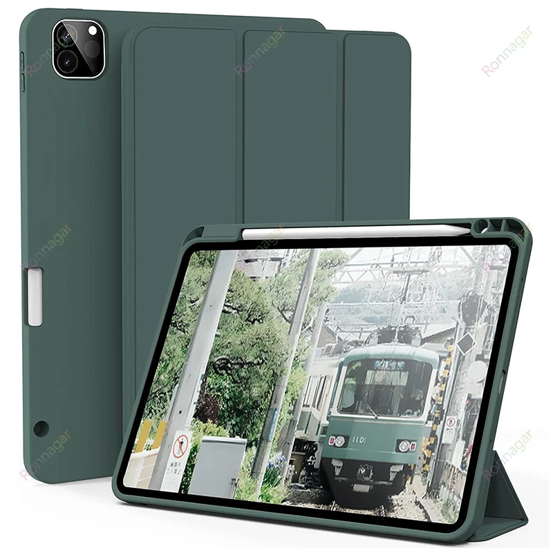 Per Il Nuovo Ipad Pro Custodia Da 12.9 Pollici Custodia Intelligente Per Portamatite Di Ricarica 6A/5Th/4Th Gen Per Ipad Pro 11 Custodia Ipad Air 4 Ai