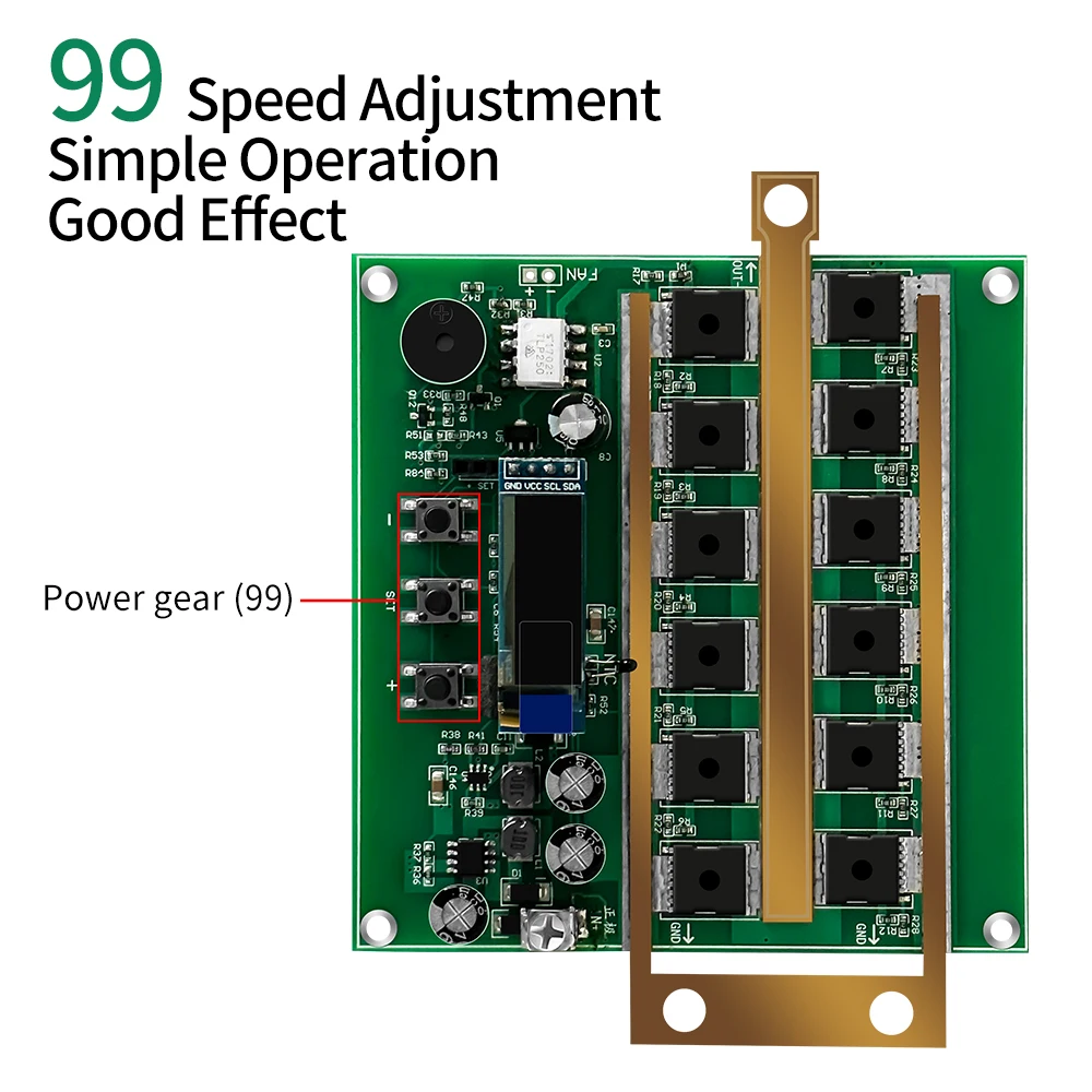 99 기어 12V 스폿 용접기 회로 기판 DIY 스폿 용접기 세트, 0.1-0.3mm 니켈 시트 18650 리튬 배터리 용접