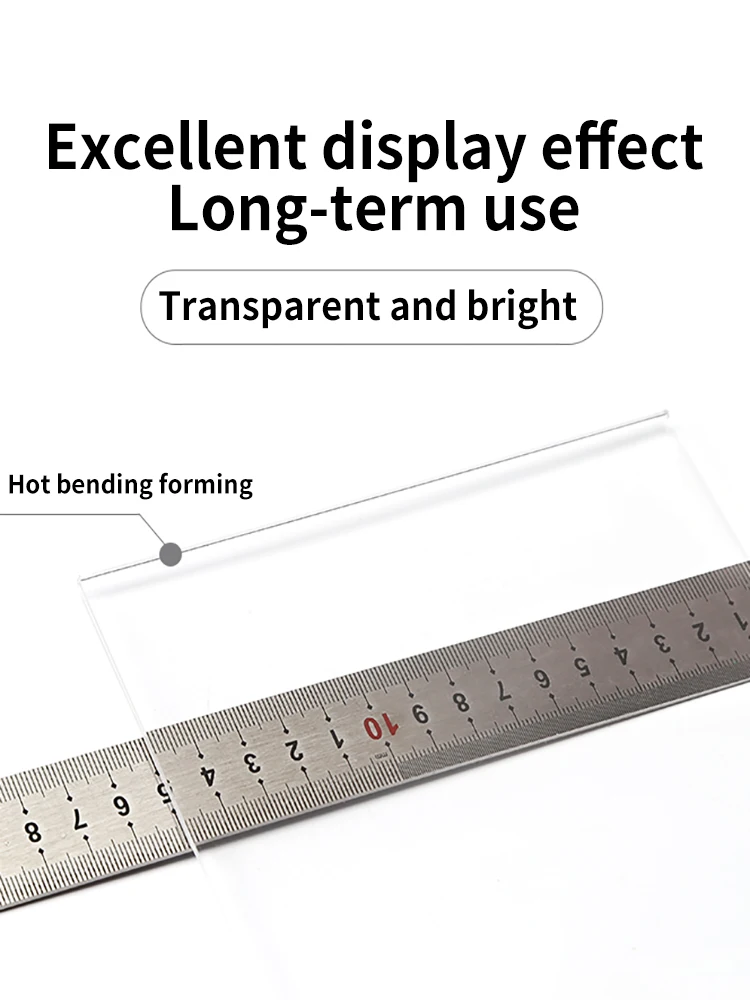 A4 Acrylic Panel Price Display Rack A5 Double-Sided Transparent Clothing Store Price Tag A6 Milk Tea Shop Desktop Price Display 3