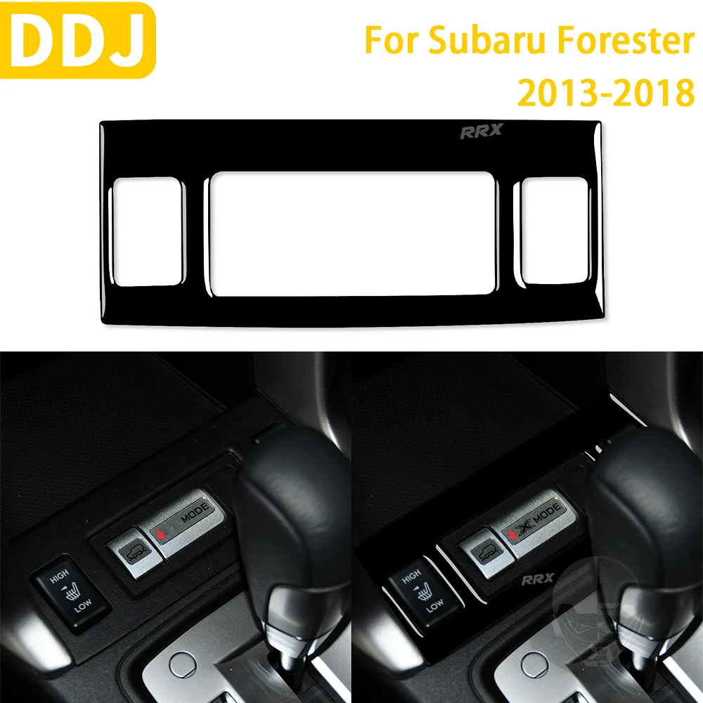 

For Subaru Forester 2013-2018 Car Accessories Plastic Piano Black Interior Sports Mode Panel Trim Sticker