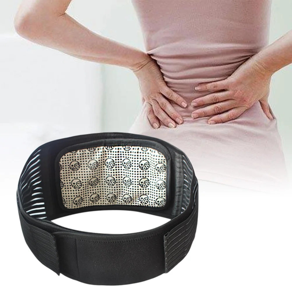 

Magnetic Therapy Support Brace Adjustable Waist Belt Comfortable Lumbar Lower Massage Pain Relief Heated Support Pads