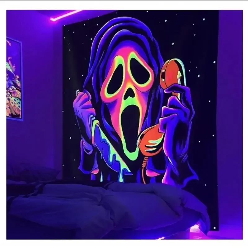tapestry decorations Gothic Tapestries Trend Tapestries Friends Special Gift Room Decoration Personality Decorated Canvas Horror Decorated