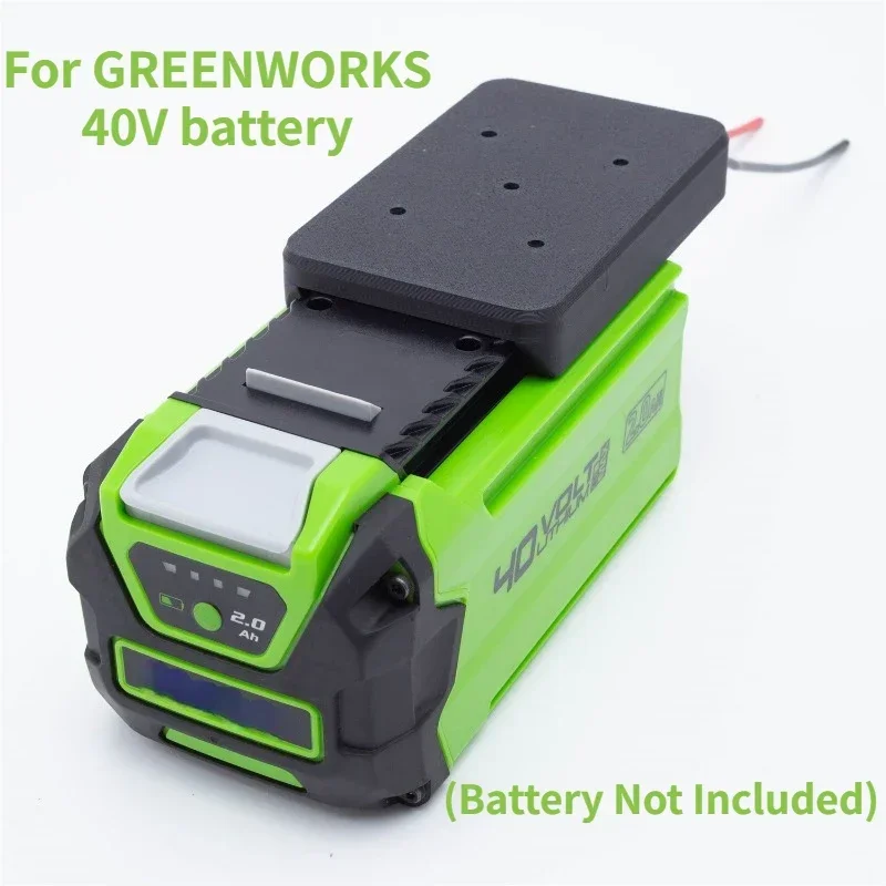 Battery DIY Adapter For GREENWORKS 40V Li-Ion Battery Output Connector Converter  (Battery Not Included) battery diy adapter for greenworks 24v lithium battery converter power tool connector diy 14awg battery not included