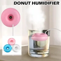 Mini Donut Negative Ion Humidifier USB Round Household Air Purifier for Home Office Desktop Donut Steam Diffuser Mini Sprayer 2