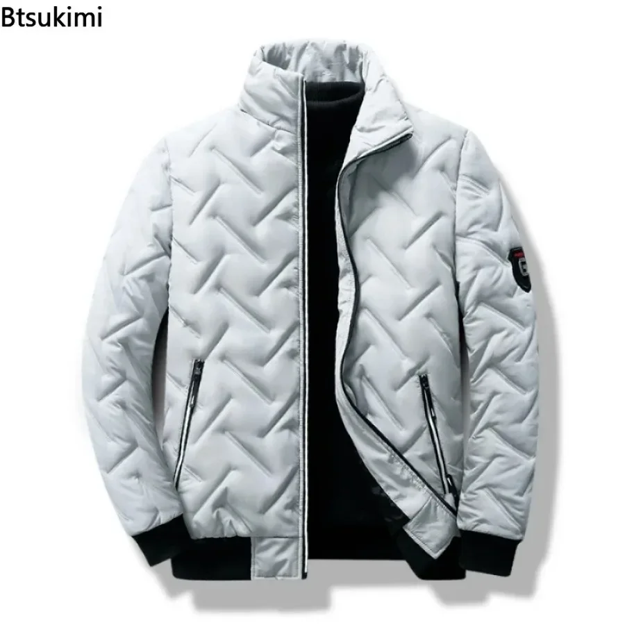 New Autumn Winter Men Cotton Padded Jacket Korean Streetwear Casual Men Fashion Clothing Male Warm Coats 5XL