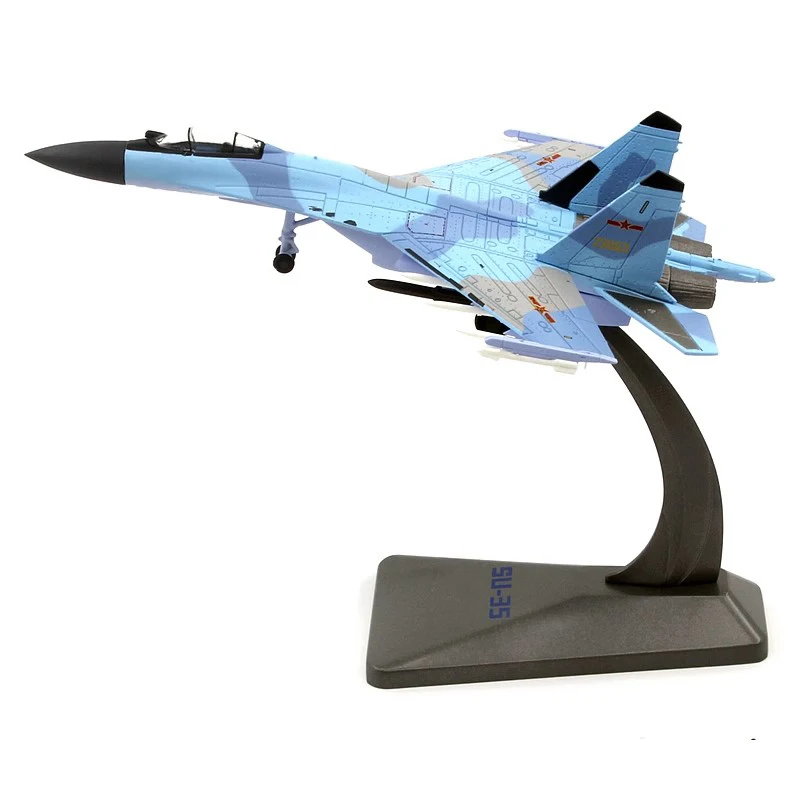 

Diecast Chinese SU-35 Militarized Combat Fighter Jet Alloy & Plastic Model 1:72 Scale Toy Gift Collection Simulation Display