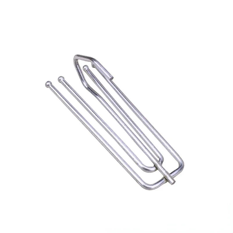 15PCS Metal Four Fork Curtain Tape Hook Curtain Cloth Ring Clamp Tracks DIY Home Accessories