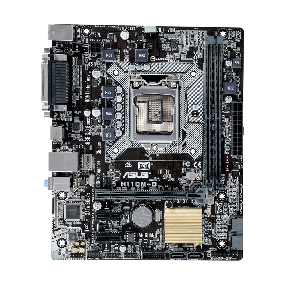 ASUS H110M Motherboard LGA 1151 Support i7-7700K 6700 i5-7600K