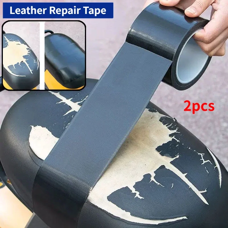 

2pcs Self Adhesive Leather Repair Tape for Sofa Car Seats Handbags Jacket Furniture Shoes First AidPatch Leather Patch DIY Black