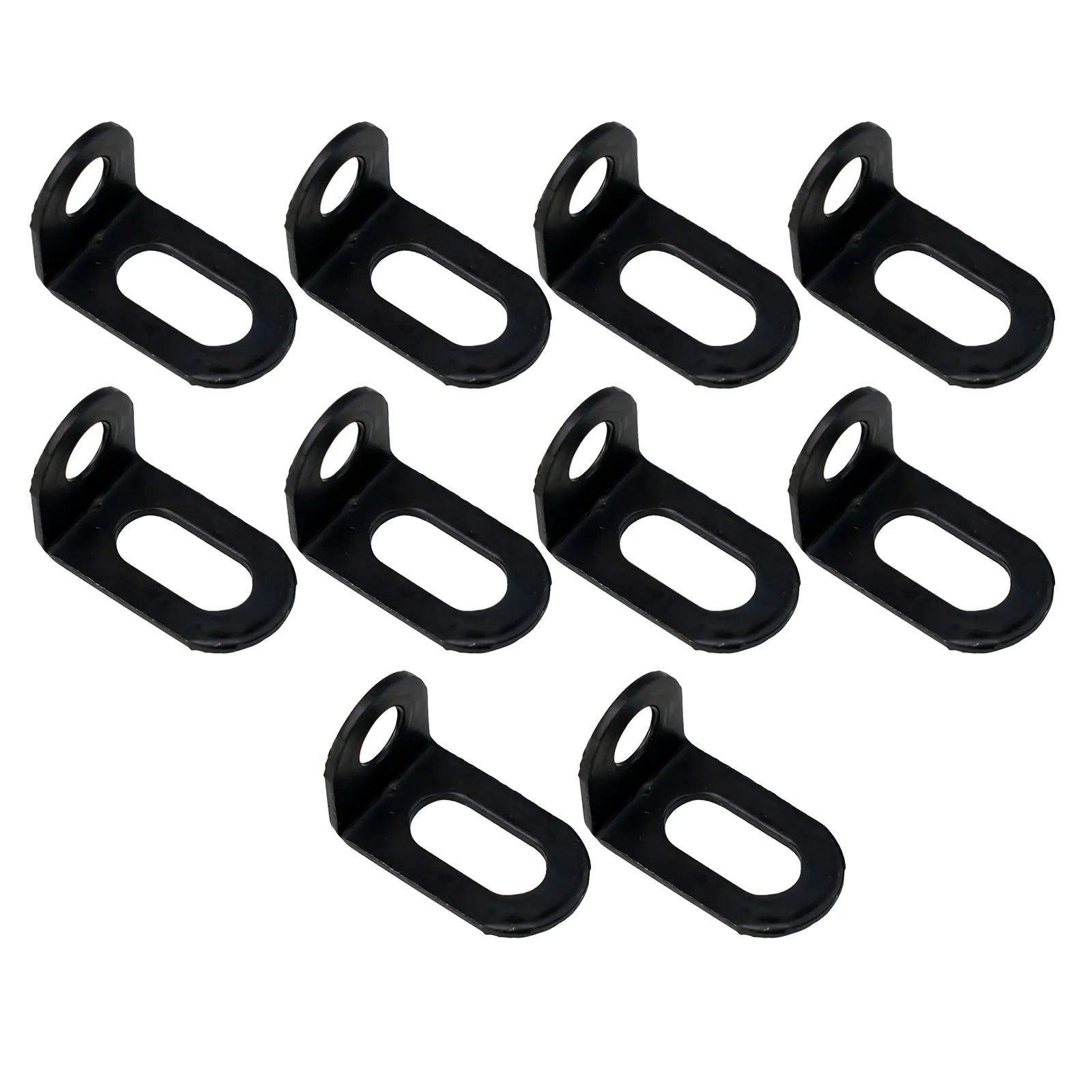 

10pcs Stainless Steel Corner Brackets Right Angle L Shape Brace Bracket Black Adjustable Small Corner Code Furniture Hardware