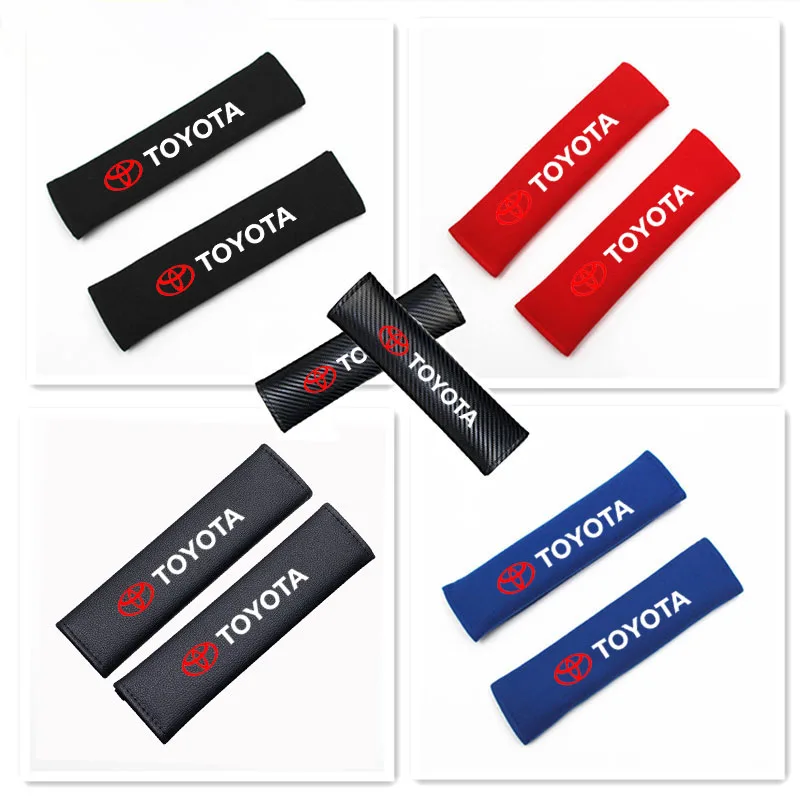Seat Belt Safety Belt Shoulder Strap Pad Cover Harness Pads Pillow Children Protection For Toyota Camry Corolla C-hr Rav4 Yaris