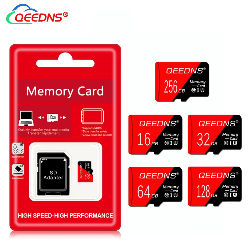 Карта памяти Micro SD C10 класс 10 128 ГБ 64 32 16 8 Гб |
