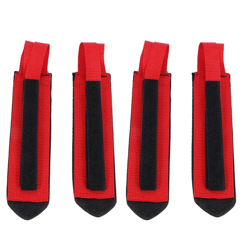 

New 2 Pair Of Pedal Straps, Foot Pedal Straps Kids Pedal Straps Bike Pedal Straps Bike Foot Straps (Red)