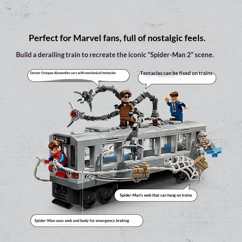 Lego Building Superhero Series 76321 Spider Man vs Octopus Doctor