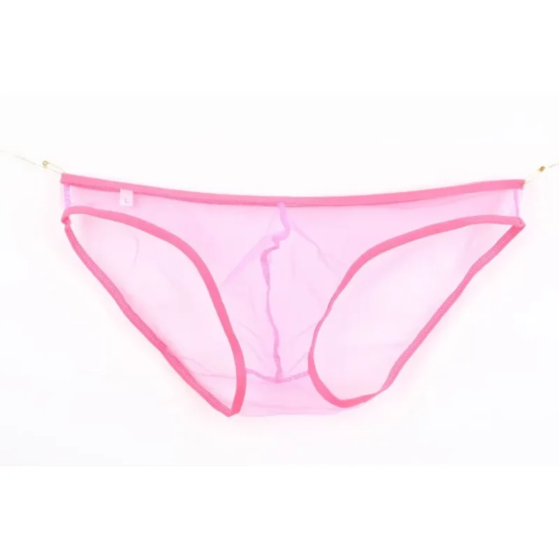 Men's underwear, gauze bag, low rise Briefs, solid color, European code C-034 6