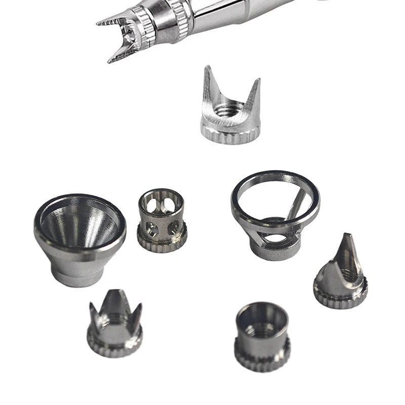 Air Brush Fan Caps 1PC Crown/ Tomahawk/ Hollow Condensing/distance Shape Closed/ Spatter Cap Airbrush Cover Cap Accessory airbrush cap