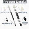 4pcs 4-Pack Dual-Headed Sketch Pens: Round Foam, Sponge, and Felt Tips for Artists, Reusable & Washable Drawing Tools 3