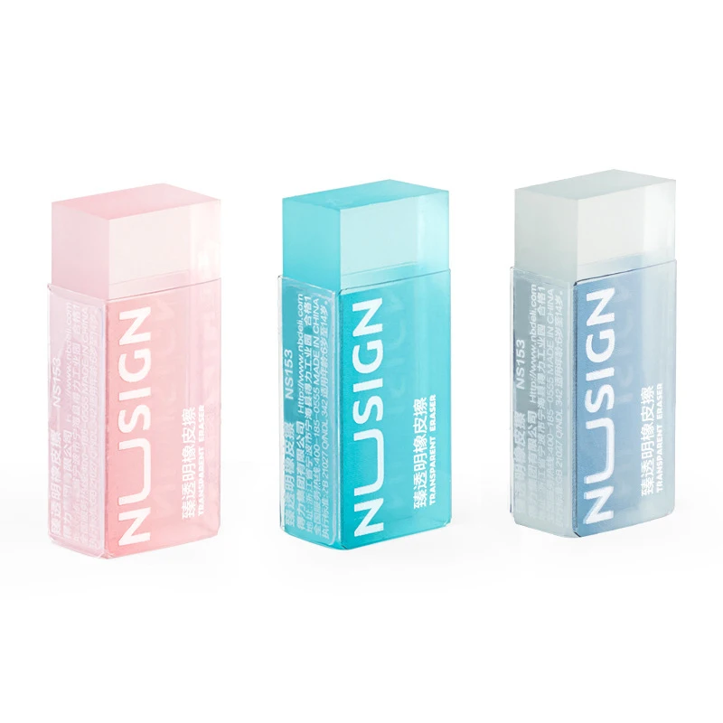 Bview Art 투명 학생 어린이 지우개, 매우 깨끗한 쉬운 지우개