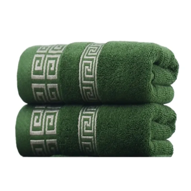 2pcs Green Christmas Cotton Bath Towels Set Hotel Bathroom Towels For Adult Quick-Dry Thicken Face Bath Towels 34x74cm 70x140cm 2pcs Green Christmas Cotton Bath Towels Set Hotel Bathroom Towels For Adult Quick-Dry Thicken Face Bath Towels 34x74cm 70x140cm