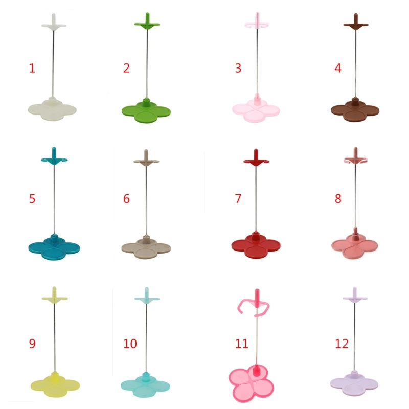 Miniature Holder Stand for Play House Mini Dolls Role Play DIY Blyth Toy Accessory Girls Party Supply 11Colors 6