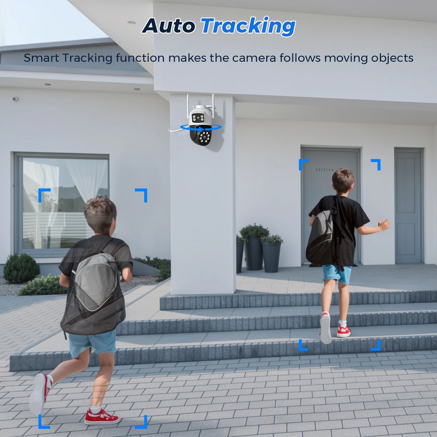 8MP PTZ 5G HZ Wifi Camera Night Vision Human Detection 10MP Outdoor CCTV Wifi Su