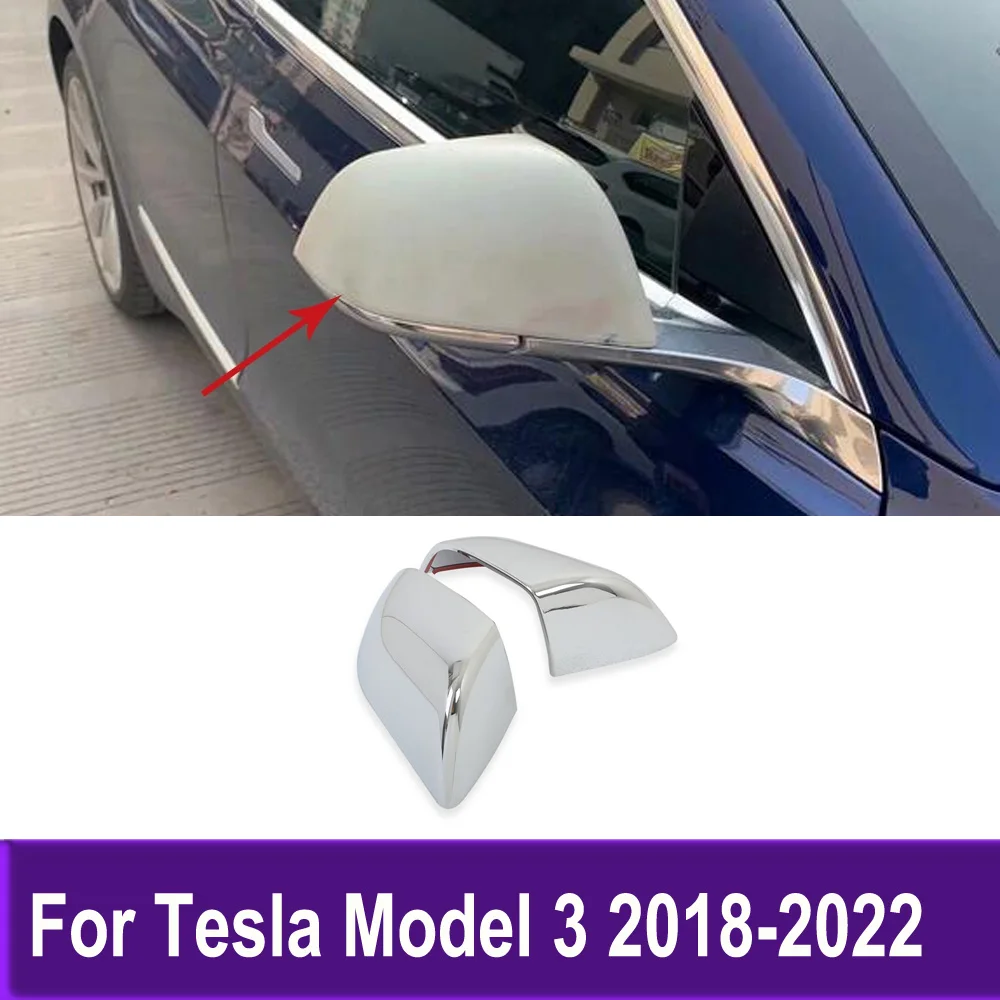 

Автомобильная наклейка, крышка бокового зеркала заднего вида для Tesla Model 3 2018 2019 2020 2021 2022, внешние аксессуары